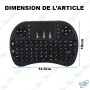 📡 Mini Clavier Sans Fil avec Touchpad Intégré – Clavier Portable 2.4GHz pour Smart TV, PC, Android Box & Console