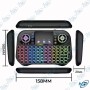 📡 Mini Clavier Sans Fil Bluetooth + 2.4GHz Rétroéclairé RGB avec Touchpad – Clavier Portable Smart TV, PC, Android Box