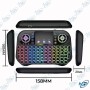 📡 Mini Clavier Sans Fil Bluetooth + 2.4GHz Rétroéclairé RGB avec Touchpad – Clavier Portable Smart TV, PC, Android Box
