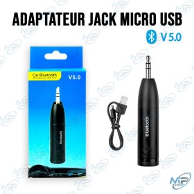 🔌 Adaptateur Bluetooth 5.0 AUX Jack 3.5mm – Récepteur Audio Sans Fil pour Voiture et Haut-Parleur