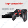 🎮 Manette Sans Fil X3 Bluetooth – Gamepad Gaming avec Support Smartphone & Recharge USB
