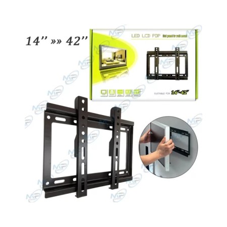 📺 Support TV mural fixe 14 à 42 pouces – Support écran LED/LCD universel ultra fin