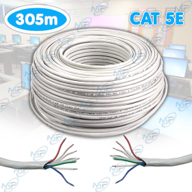 🔌 Câble Réseau Ethernet Cat5e 305m – Bobine RJ45 UTP Haute Performance