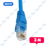 🔌 Câble Réseau Ethernet Cat6 FTP 3m – Cordon RJ45 Blindé Haute Vitesse