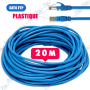 🔌 Câble Réseau Ethernet Cat6 FTP 20m – RJ45 Blindé Longue Distance Haute Performance