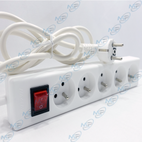 ⚡ Multiprise 5 prises avec interrupteur – Câble 1,5 m – Bloc prise électrique sécurisé