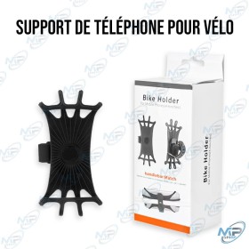 📱Support Téléphone Vélo Universel – Fixation Guidon Antichoc et Rotatif