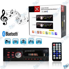 🚗Autoradio Bluetooth MP3 USB SD FM avec Télécommande – Lecteur Audio Voiture Compact