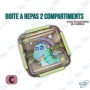 Lunch box enfant compartimentée avec couvercle hermétique