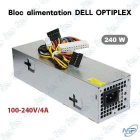 🔌 Bloc d’Alimentation 240W pour PC Dell Dell OptiPlex – 100-240V / 4A | Alimentation PC de Bureau