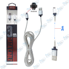 🔌Câble USB Android 3m – Câble de Charge et Synchronisation Micro-USB Haute Résistance