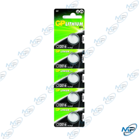 🔋 Pile bouton CR2016 3V Lithium GP – Pack fiable pour montres, télécommandes et appareils électroniques