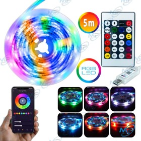 Bande LED RGB 5M avec Télécommande