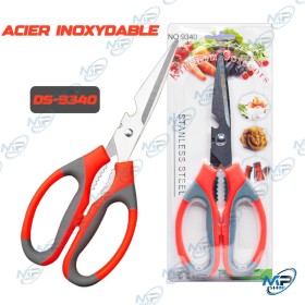 ✂️ Ciseaux de Cuisine Inox DS-9340 – Multifonction Robustes avec Poignée Antidérapante