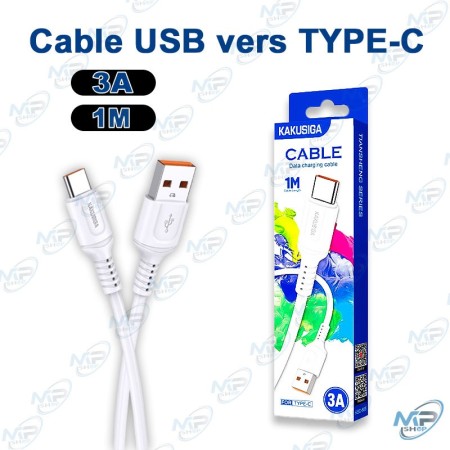 Câble USB vers Type-C KAKUSIGA 3A