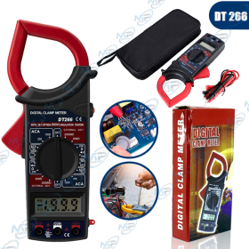 🛠️ Pince Ampèremétrique Digitale DT266 – Multimètre à Pince AC/DC Testeur Électrique Professionnel