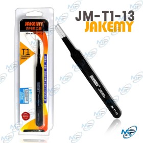 🛠️ Pince Brucelle de Précision JAKEMY JM-T1-13 – Pince Fine Antistatique pour Électronique & Réparation