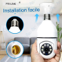 🎥 Caméra WiFi Panoramique 360° PIX-LINK – Vision Nocturne, Détection Mouvement, Surveillance à Distance