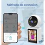 🎥 Caméra WiFi Vidéo Calling 1080P – Surveillance Intelligente avec Écran, Audio Bidirectionnel et Application iCSee