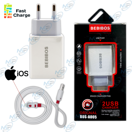 copy of Chargeur BEBIBOS AP-011 USB Charge Rapide avec Câble iOS