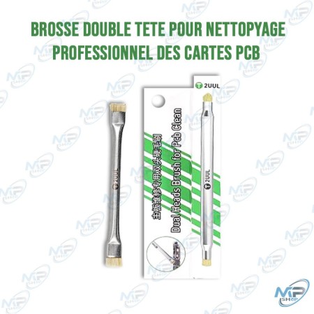 🔌 Brosse Double Tête Nettoyage PCB – Outil Professionnel de Précision pour Cartes Électroniques