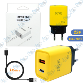 copy of copy of Chargeur BEBIBOS BOS-A025 Double USB avec Câble Type-C