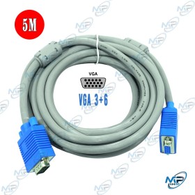 🔌 Câble VGA 5m 3+6 – Câble écran PC haute performance avec blindage renforcé